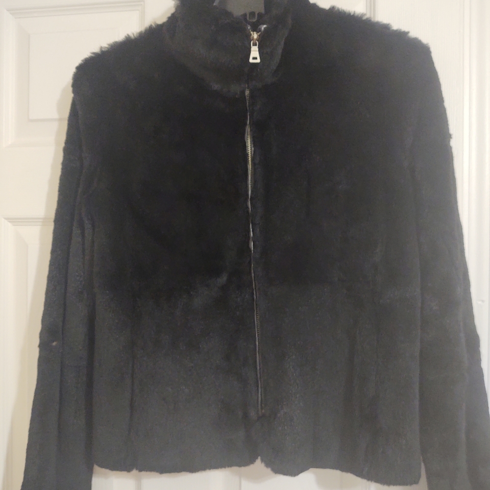 Genuine Rabbit Fur Coat - Hugo Buscati Collection